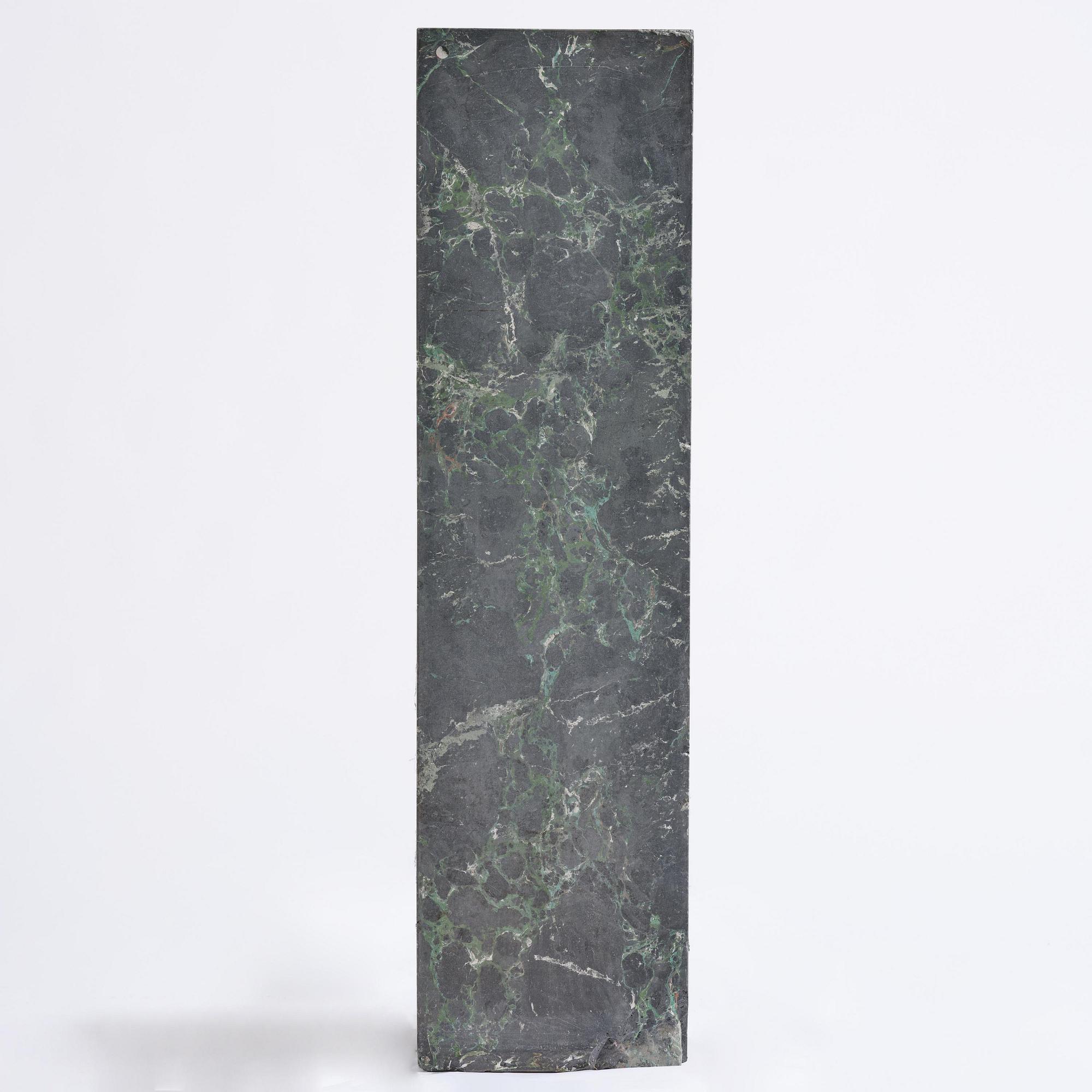 A black Scagliola 20th century column.
