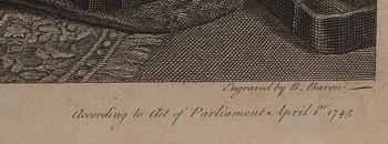 WILLIAM HOGARTH, 5 st, etsningar, 1745.