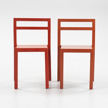 Boris Berlin/Poul Christiansen, a set of six 'Non' chairs from Komplot Design, Källemo.