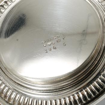 BÄGARE, 3 st, silver, 1900-tal. Vikt 560 gram.