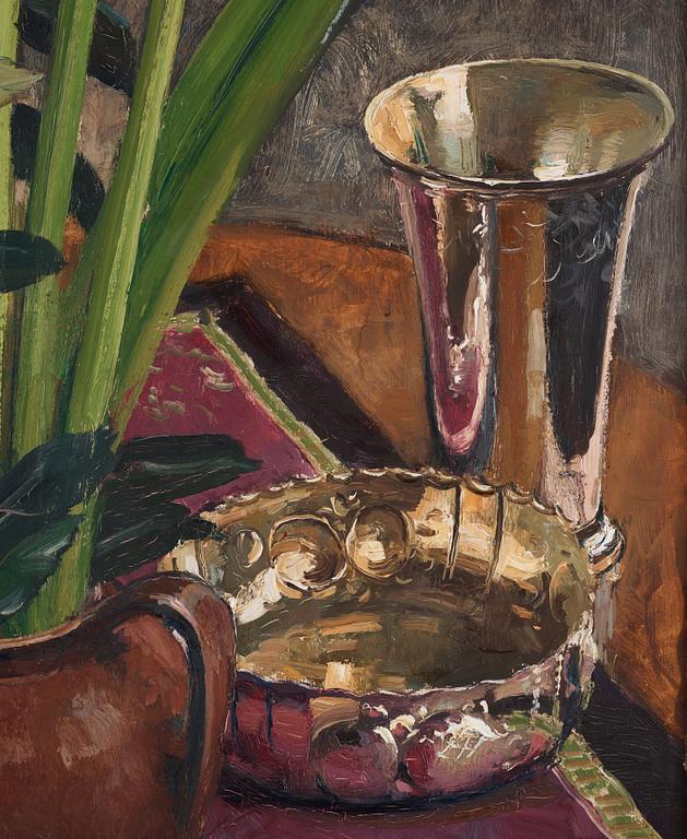 Olle Hjortzberg, Stilleben med amaryllis.