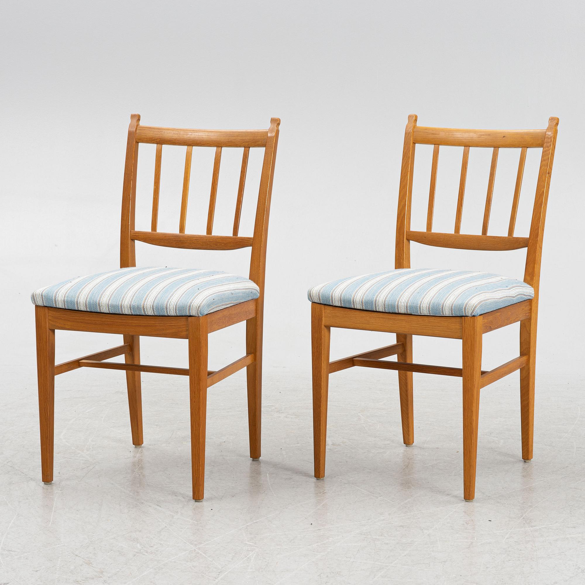 Carl Malmsten, a five-piece 'Solna' dining suite, second half of the 20th Century.