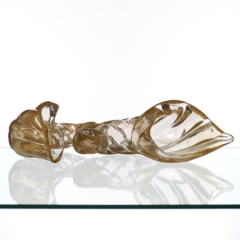 PAOLO VENINI, "Conchiglie"/ snäckor, ett par, Venini Murano, Italien 1960-tal.