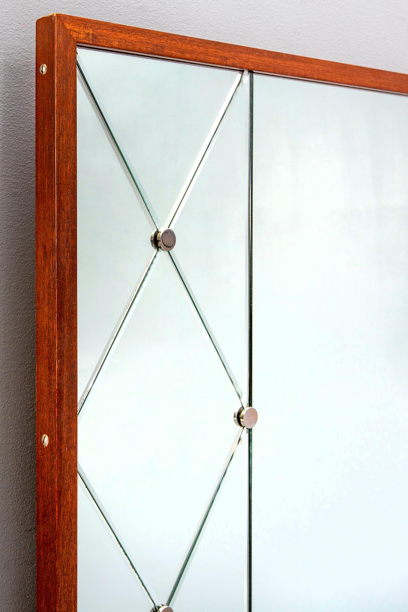 A G&T Hovmanstorp 1950/60s mahogany mirror.