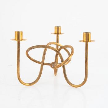Josef Frank, a candlestick, brass, "The Friendship Knot", Firma Svenskt Tenn.
