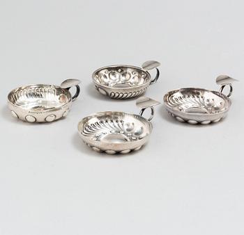 TASSE DU VIN, 4 st, silver, 1900-tal.