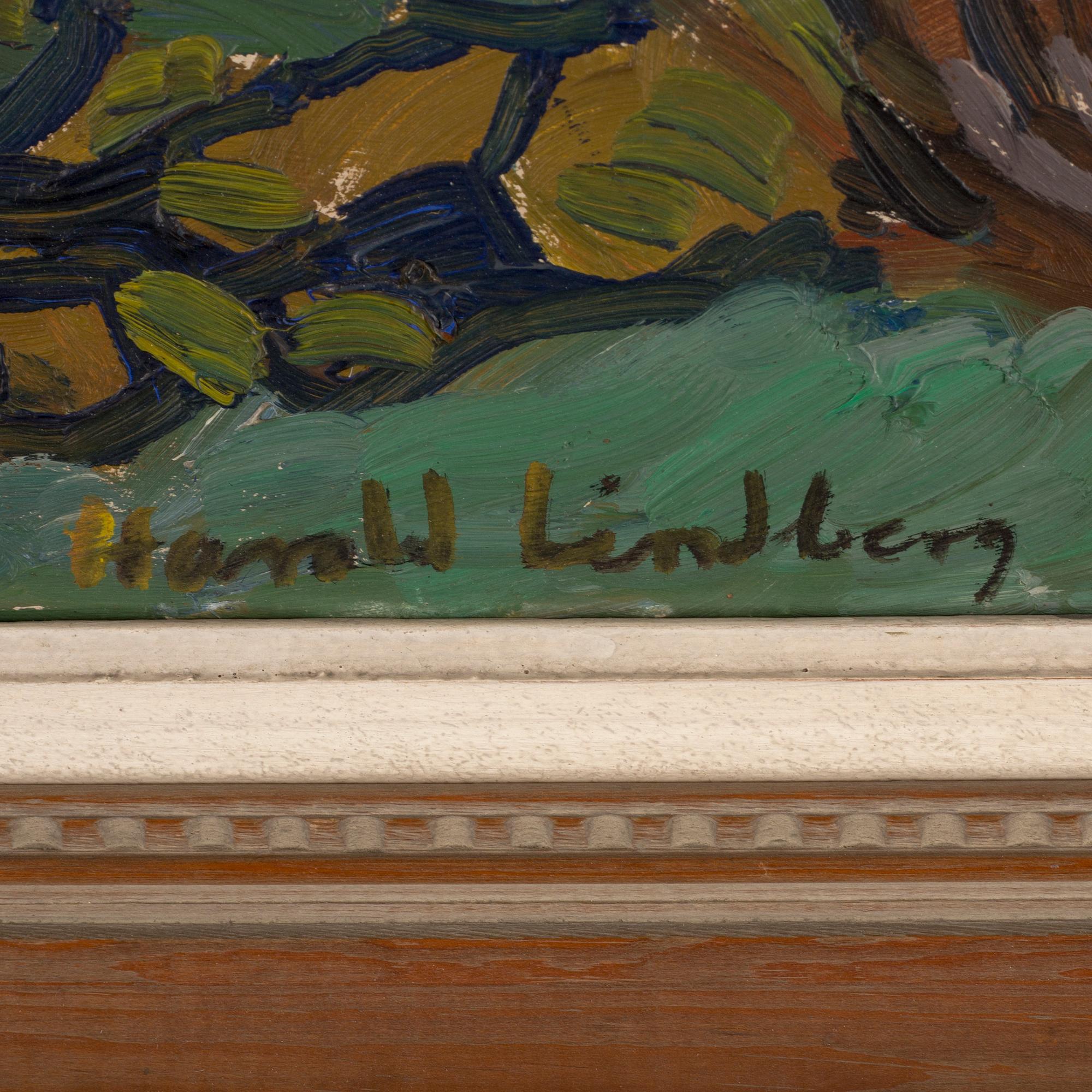 HARALD LINDBERG, oil on panel, signed.