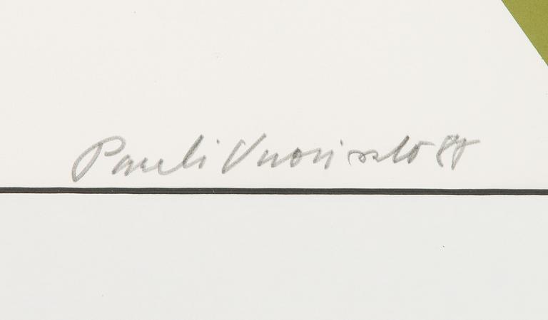 Pauli Vuorisalo, serigraph, signed and dated 88, numbered 60/75 II.