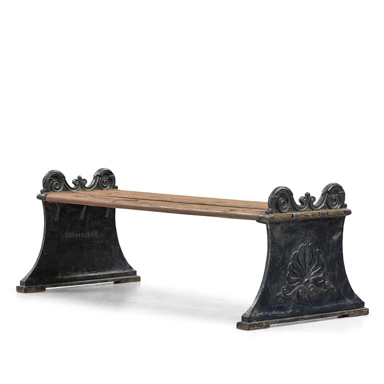 Folke Bensow, a Swedish Grace "Parkbänk N:r 1" bench, Näfveqvarns bruk.
