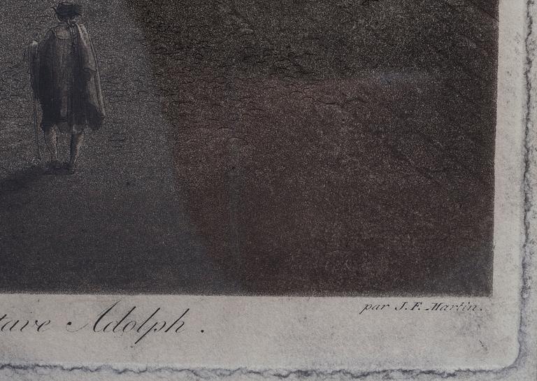 JOHAN FREDRIK MARTIN, etsning, 1700-tal.