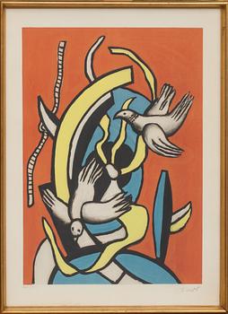 FERNAND LÉGER, efter, färglitografi, stämpelsignerad, numrerad 140/300.