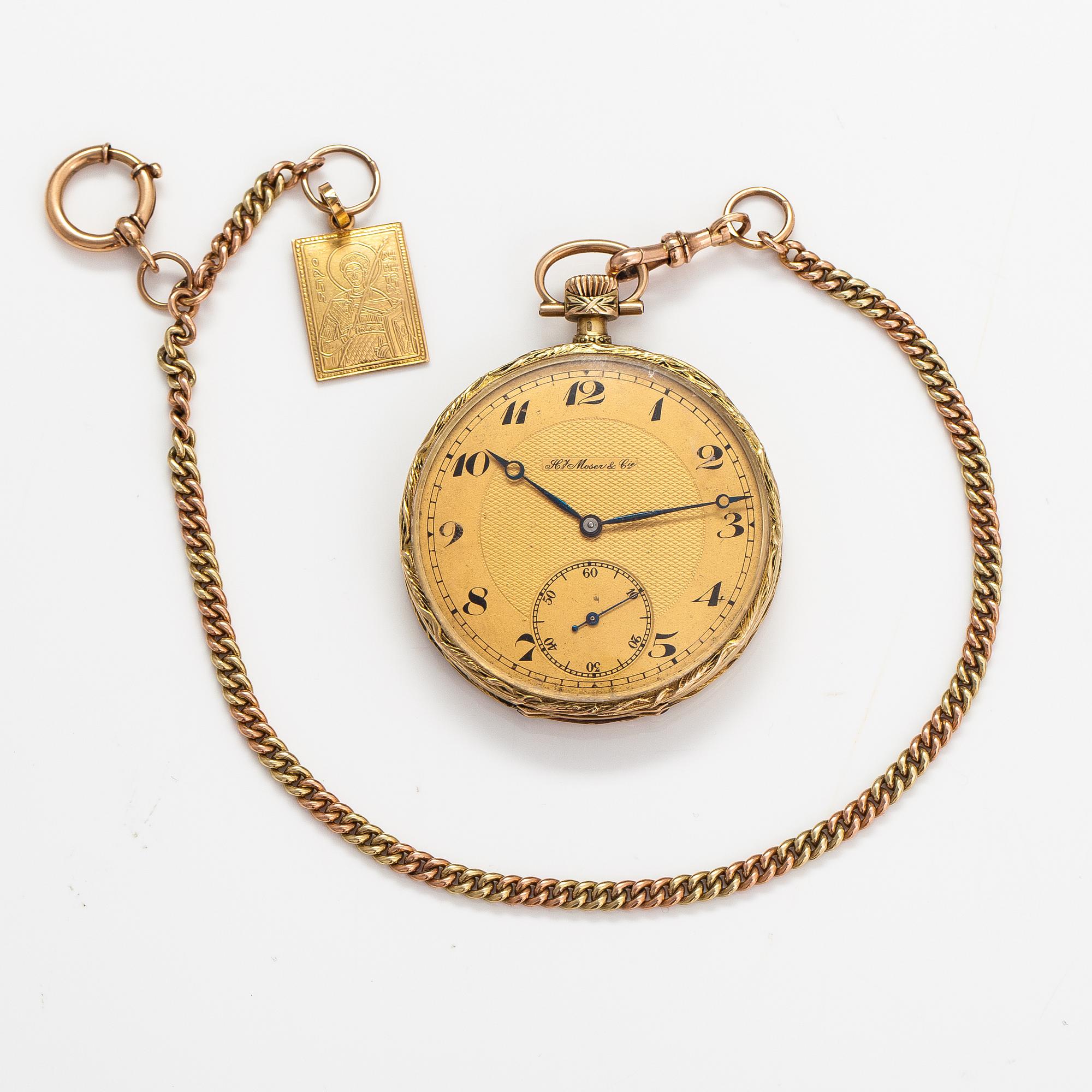 Hy. Moser & Cie, fickur, 50 mm.