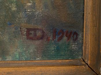 Emil Edvard Danielsson, öljy kankaalle, signeerattu ja päivätty 1940.