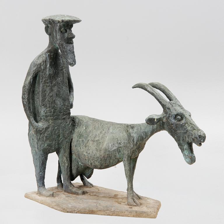 Allan Runefelt, 'Gubben med geten (The Old Man with the Goat)'.
