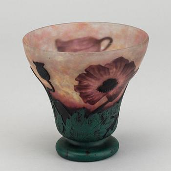 DAUM NANCY, a signed cameo glass vase.