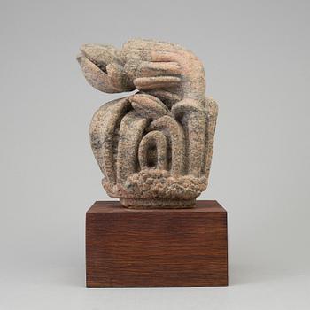 CARL ARNE LUNDELL, a sculpture, granite, signed Arne Lundell and dated -66.