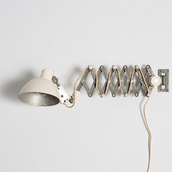 Swing-arm lamp, Germany, mid-20th century.