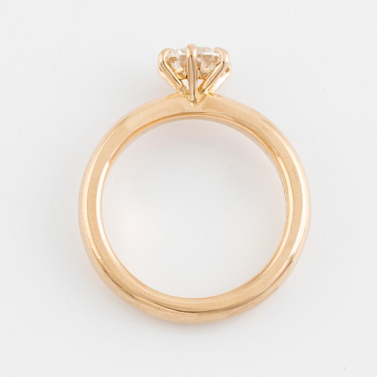 Solitaire with brilliant cut diamond 1.00 ct with GIA report,  Patrik af Forselles.