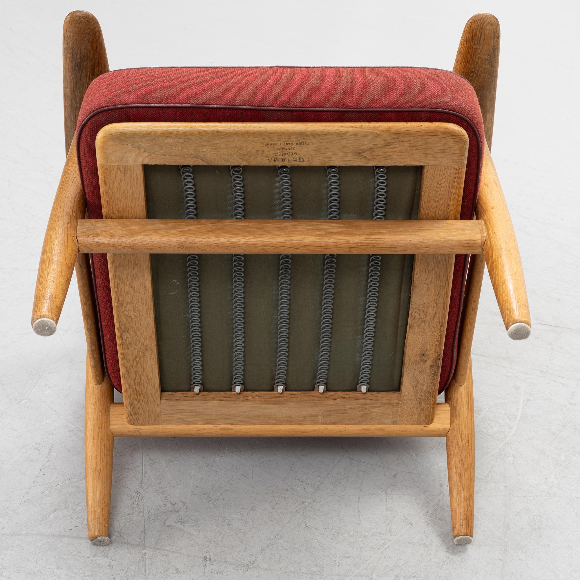 Hans J Wegner, fåtölj, "GE 240/Cigarren", Getama, Gedsted, Danmark, 1950/60-tal.