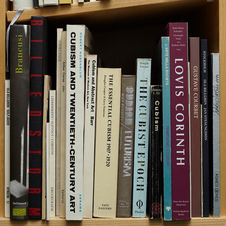 Björn Springfeldt's art library.