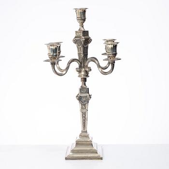 Lale Silverware & Co Ltd, kandelaber, silver, Louis XVI-stil, Istanbul, Turkiet 1900-tal.