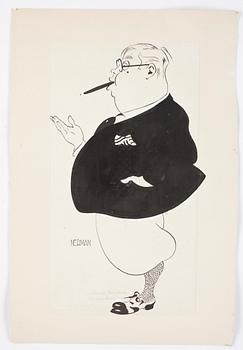 Einar Nerman · EINAR NERMAN, tusch, signerad.