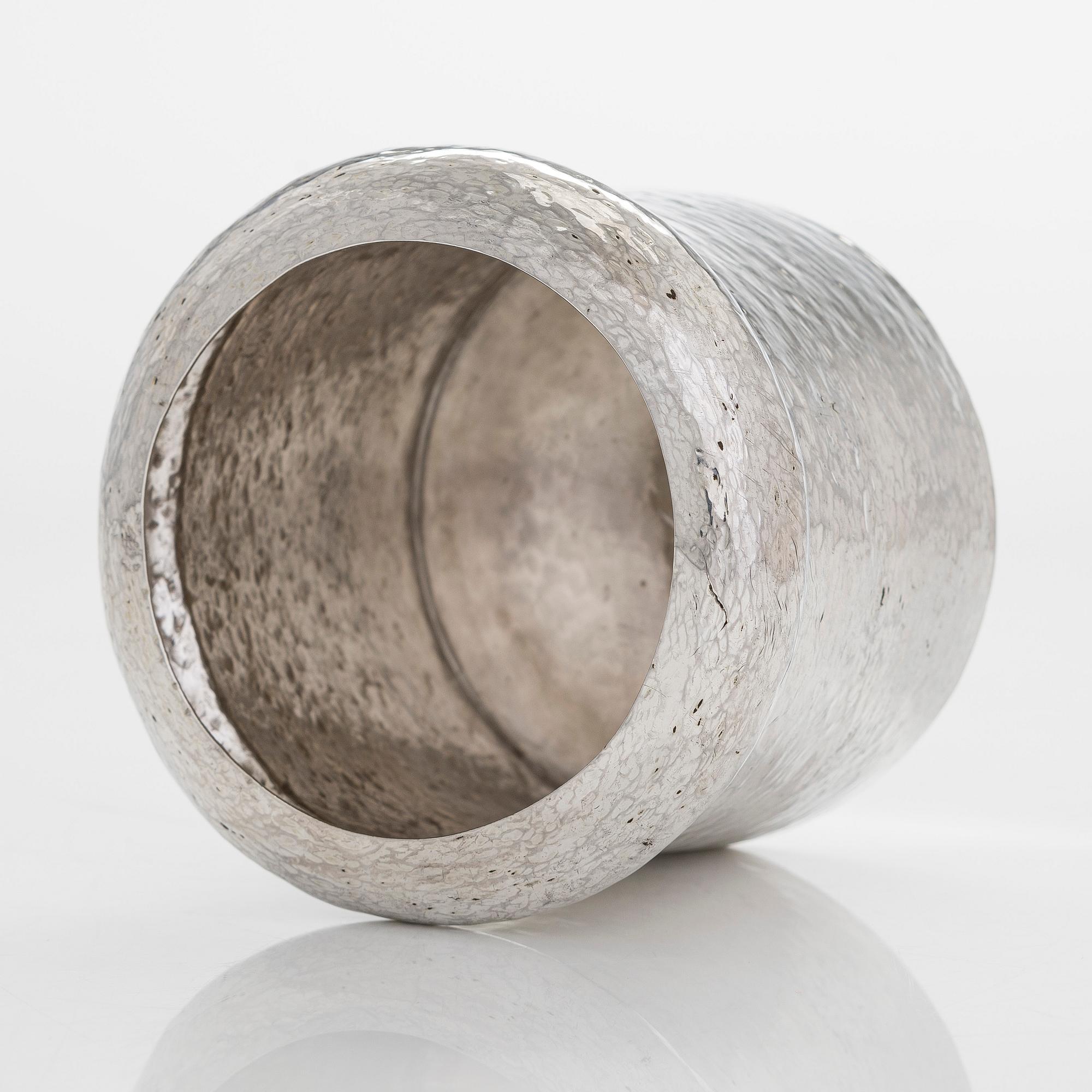 Björn Weckström, a silver jar, Helsinki 1962.