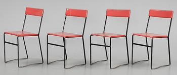 TRÄDGÅRDSGRUPP, 5 delar, Grythyttan, 1940-tal.