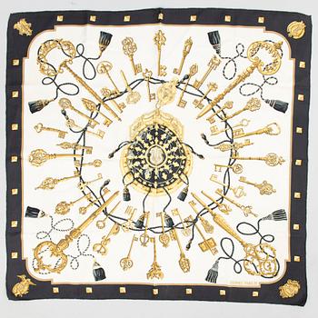 HERMÈS, TVÅ SIDENSCARFAR.