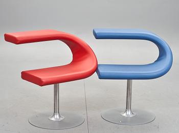 STOLAR, 2 st, "Innovation C", Fredrik Mattsson, Blå station. Etikettmärkta, 2006.