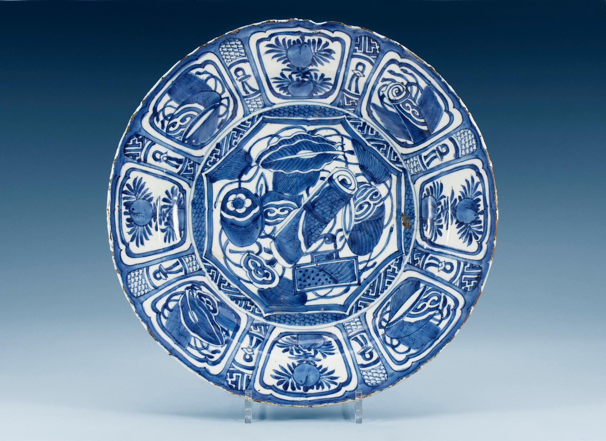 FAT, kraakporslin. Ming dynastin, Wanli (1573-1613).