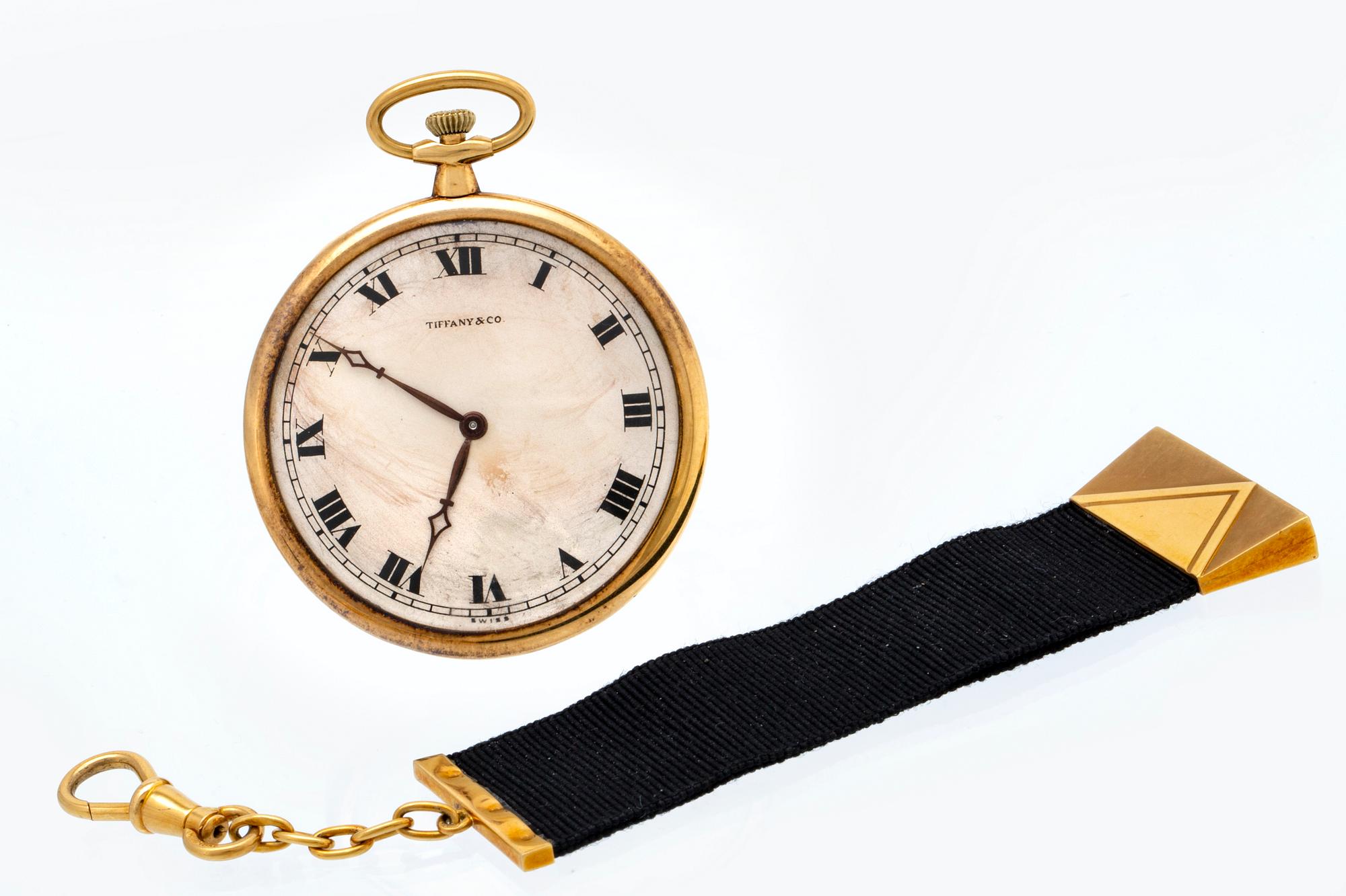 Touchon & Co för Tiffany & Co, fickur / frackur med chatelaine, 44,5 mm,