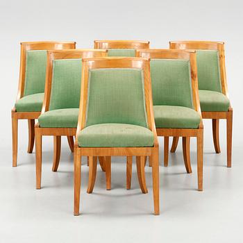 STOLAR, 6 stycken, Österrike, 1830/40-tal.