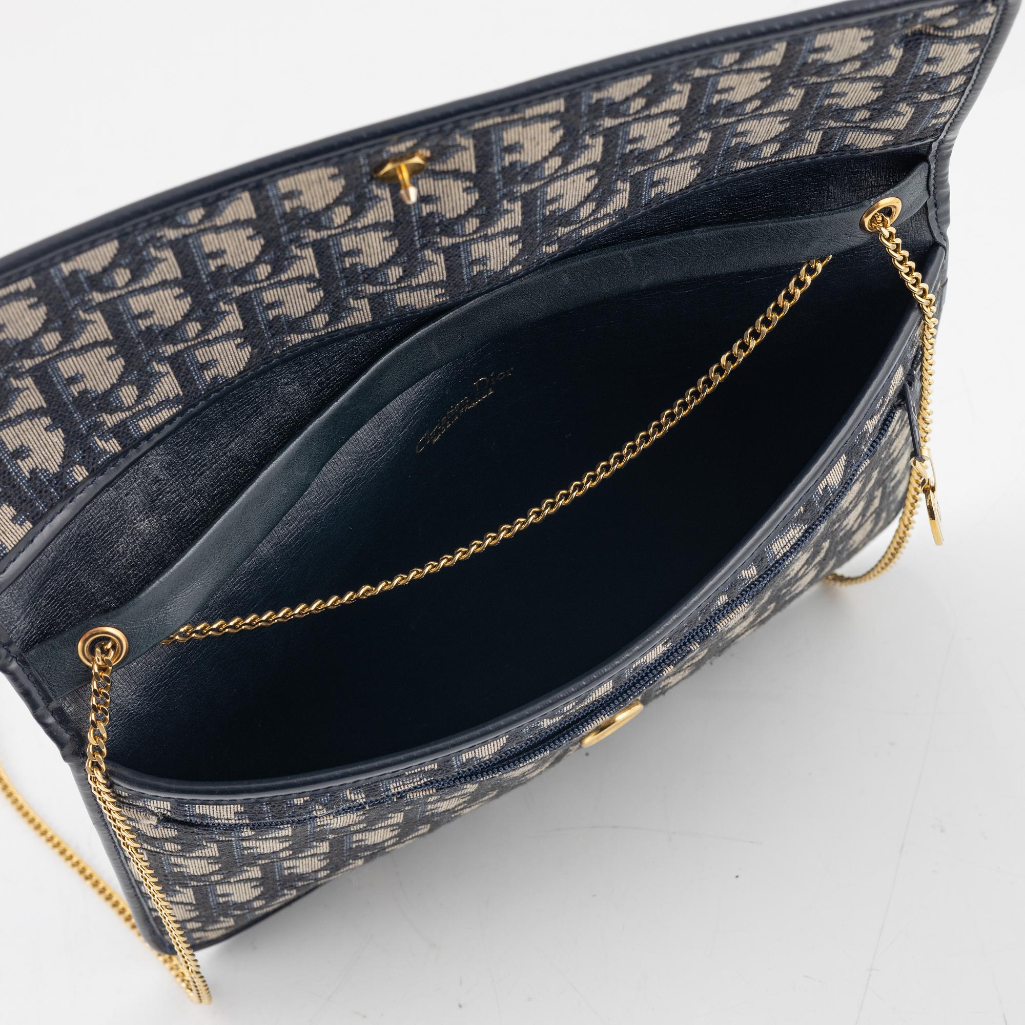 Christian Dior, bag and scarf.