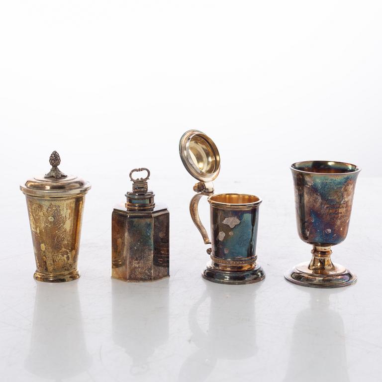 "The Swedish silver treasure", 10 miniatures, silver, GAB, Eskilstuna 1980-1983.