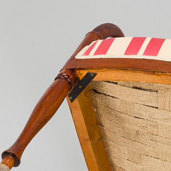 Nojatuoleja, 4 kpl, empire, Venäja 1800-1810.
