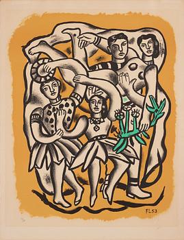 963. Fernand Léger, "Les Danseuses (Fond Jaune)".