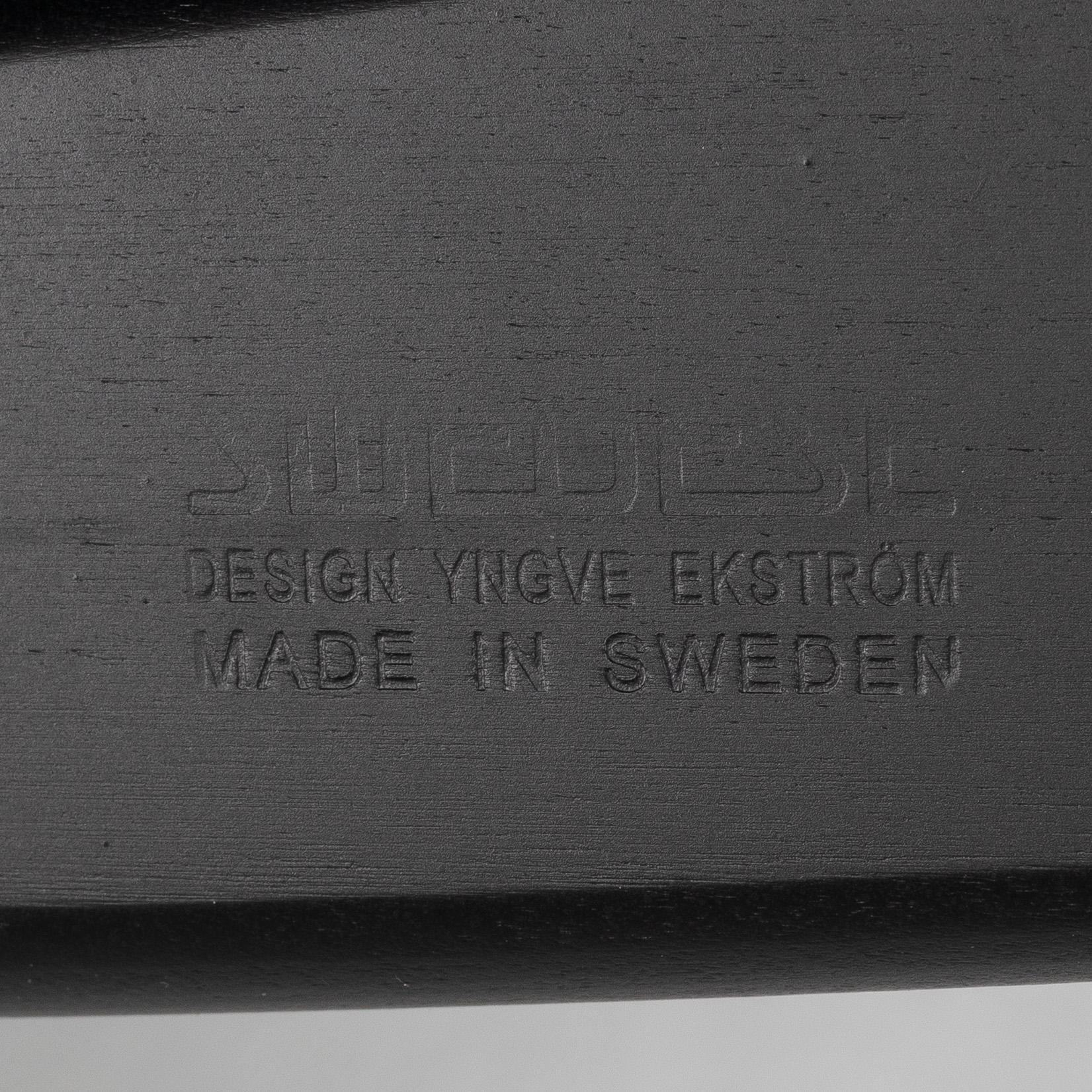 Yngve Ekström, a 'Lamino' easy chair with footstool, Swedese, 2018.