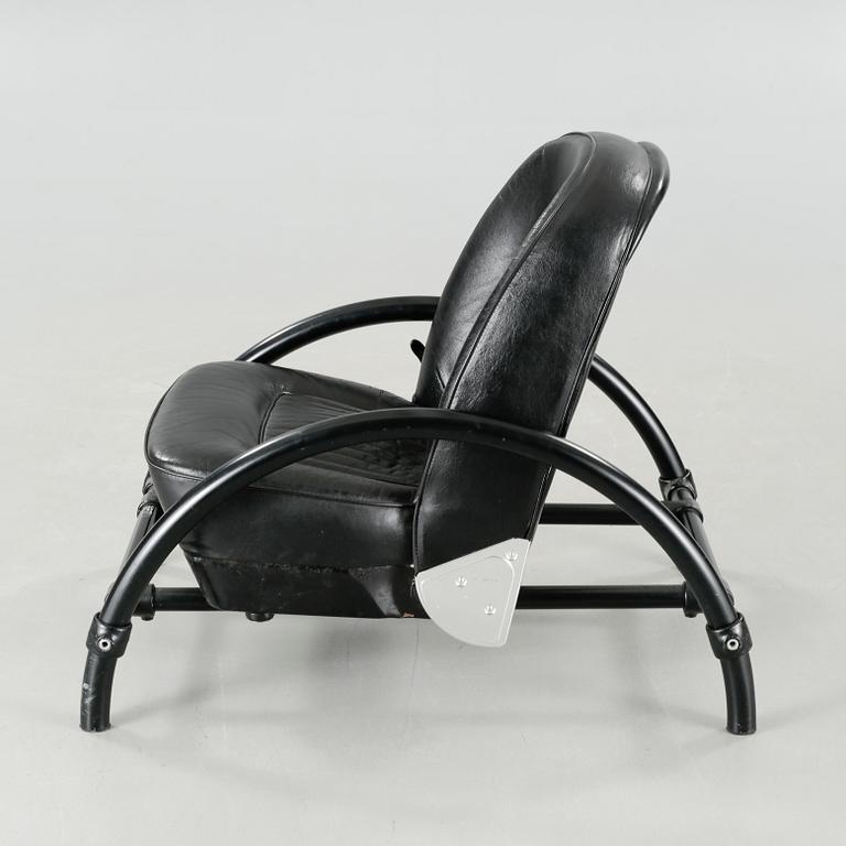 "Rover chair" by Ron Arad, One Off Ltd, London, 1980s.