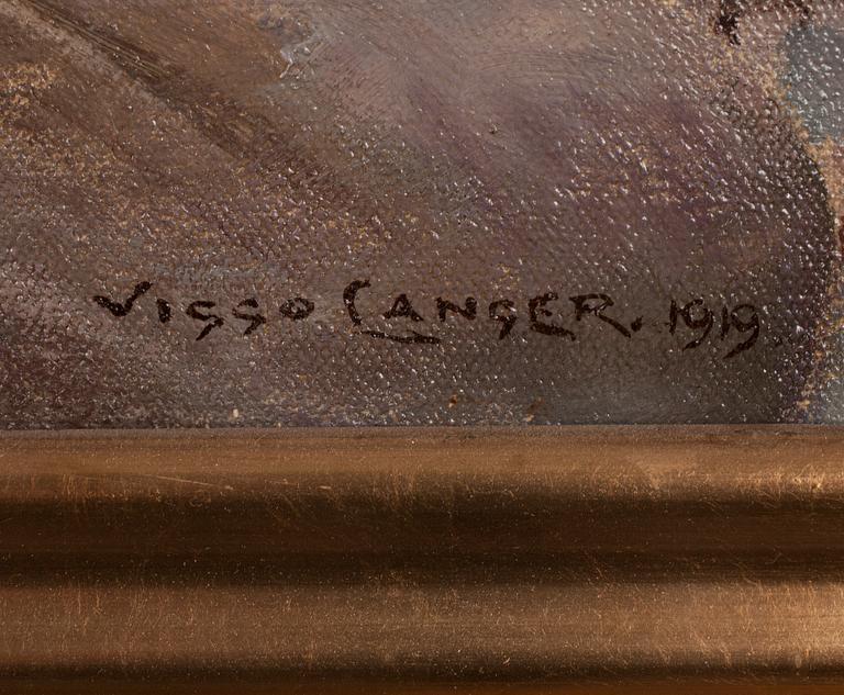 VIGGO LANGER, olja på duk, signerad och daterad 1919.