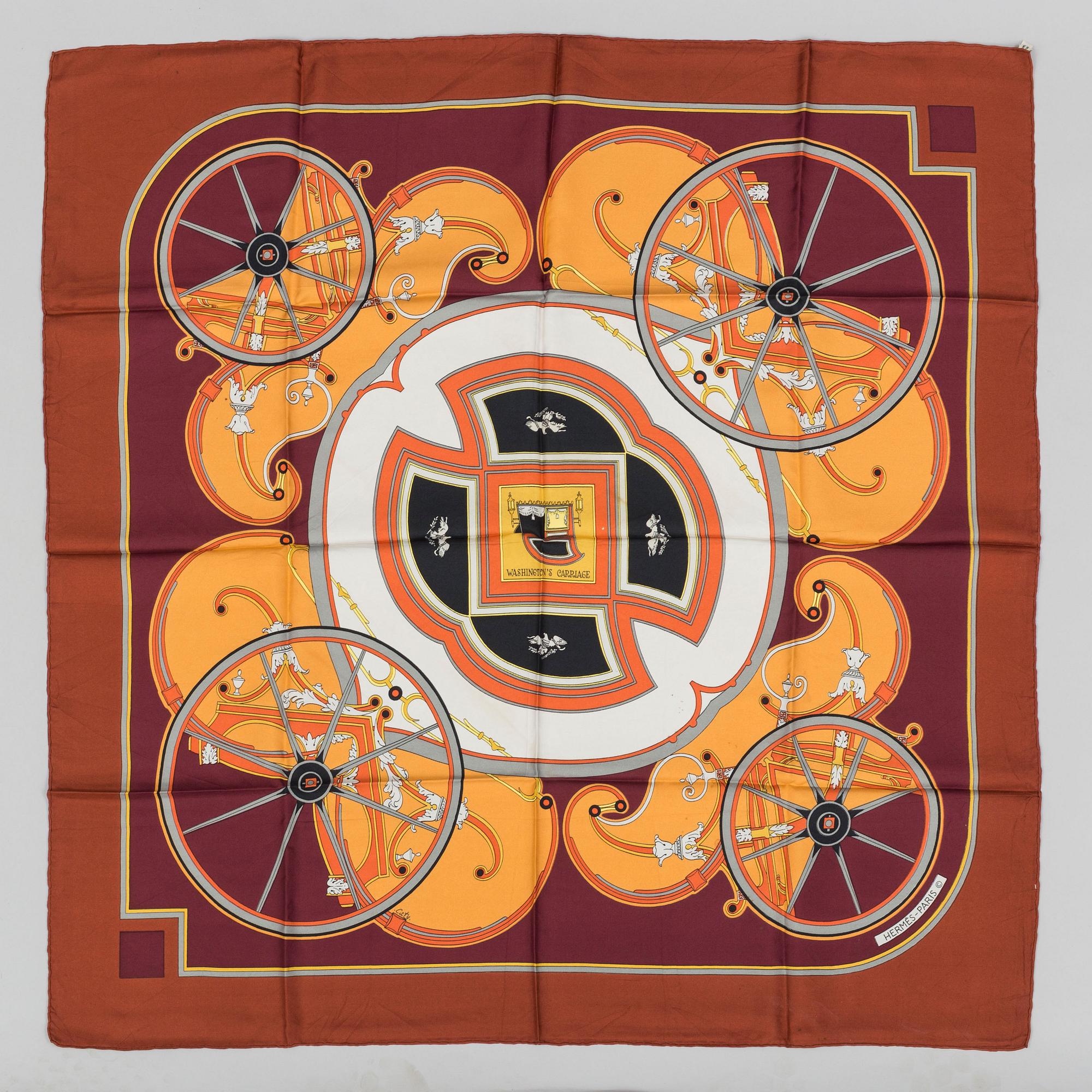 SCARF, "Washington carriage", Hermès.