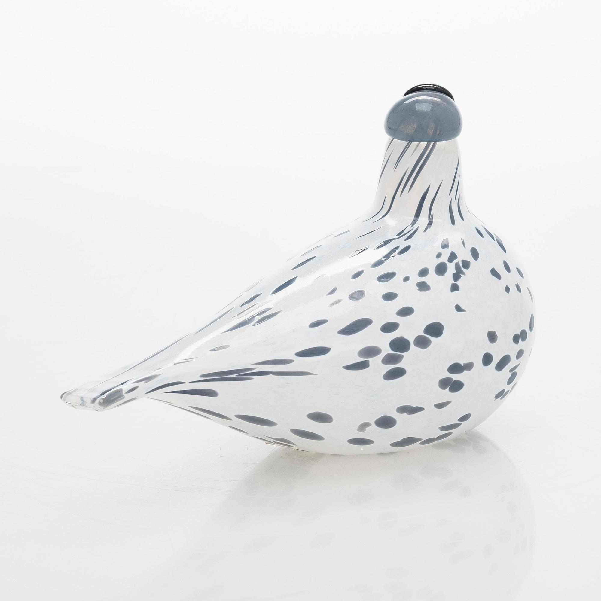 Oiva Toikka, A glass bird, signed O. Toikka Nuutajärvi 2013.