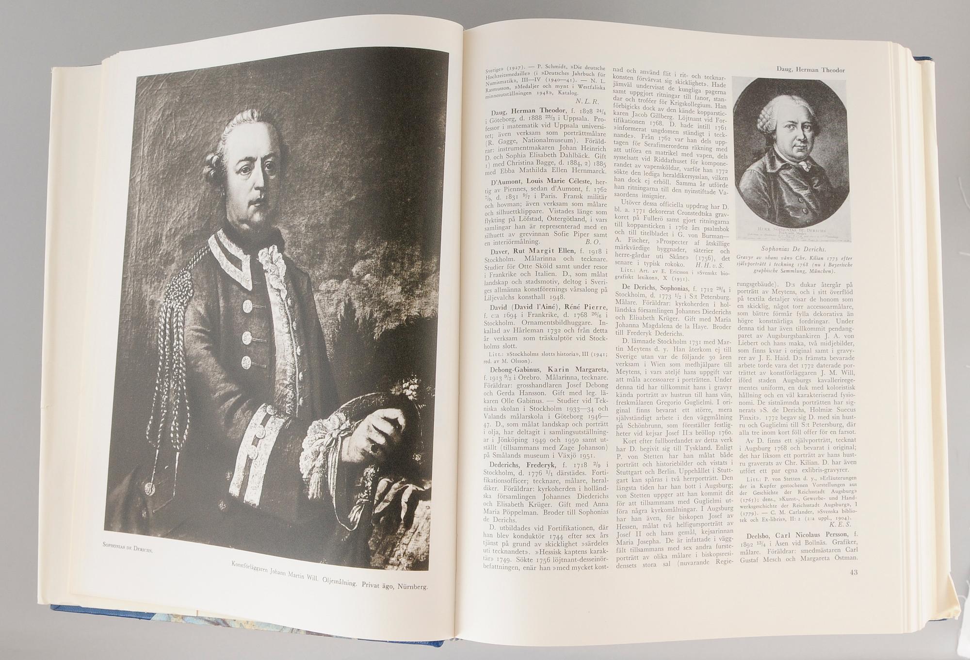 BÖCKER, 5 vol, Svenskt konstnärslexikon.