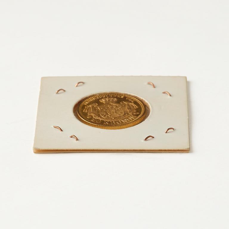 Guldmynt, Oscar II, Sverige, 20 kronor, 1901.