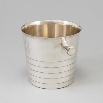 A silver plate wine cooler from Christofle.