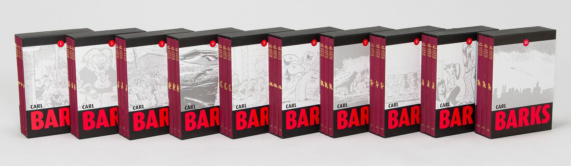 Carl Barks, "Carl Barks' Collected Works", 30 volumes, Egmont Publishing 2005-2008.