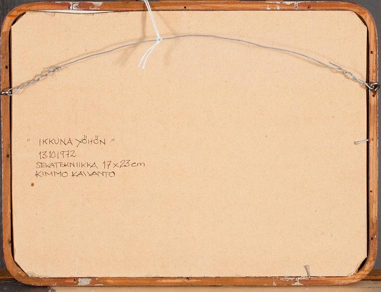 Kimmo Kaivanto, "WINDOW TO THE NIGHT".