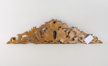 DÖRRÖVERSTYCKE, rokokostil, 1900/2000-tal.