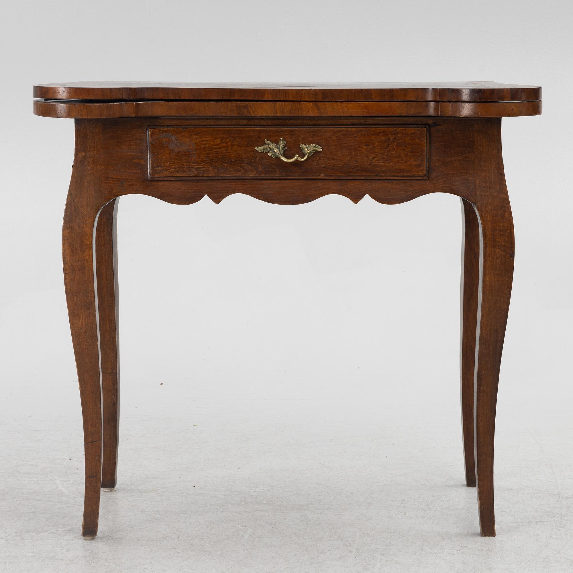 A Rococo games table, second half of the 18th century.