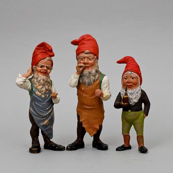 TOMTAR, 3 st, keramik, 1800/1900-tal.